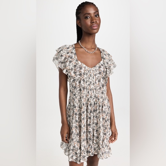 Isabel Marant Dresses & Skirts - Isabel Marant Etoile Womens Godrana Floral Printed Cotton Short Mini Dress